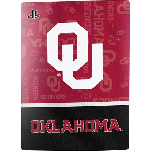 University of Oklahoma Split Jersey PS5 Digital Edition Console Skin